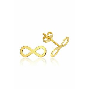 Cercei Aur 585 - 14K Infinit 12mm Surub imagine