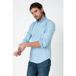 Camasa regular fit cu logo brodat imagine