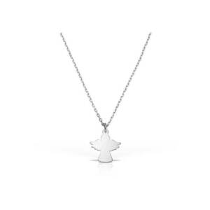 Colier Argint 925 placat cu rodiu cu pandantiv - Ingeras cu aripi imagine