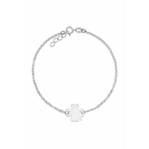 Bratara Argint 925 placat cu rodiu si charm - Trifoi cu patru foi imagine