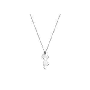 Colier Argint 925 placat cu rodiu cu pandantiv - Fetita imagine