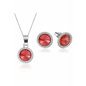 Set Argint 925 placat cu rodiu cu cristale Swarovski® Rivoli Crown 8mm imagine