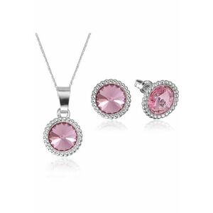 Set Argint 925 placat cu rodiu cu cristale Swarovski® Rivoli Crown 8mm imagine