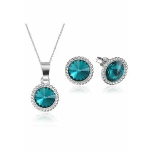 Set Argint 925 placat cu rodiu cu cristale Swarovski® Rivoli Crown 8mm imagine
