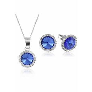Set Argint 925 placat cu rodiu cu cristale Swarovski® Rivoli Crown 8mm imagine