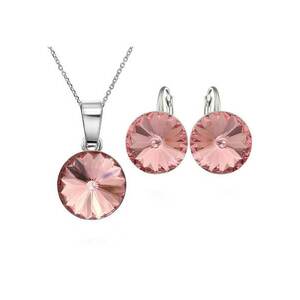 Set Argint 925 placat cu rodiu cu cristale Swarovski® Rivoli 10mm Leverback imagine