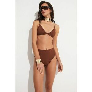 Costum de baie in doua piese cu talie inalta imagine