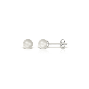 Cercei argint 925 cu perle naturale 6 mm surub imagine