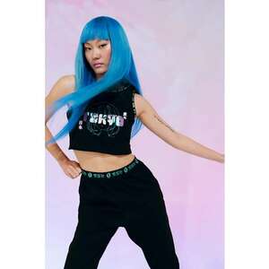 Top crop cu imprimeu imagine