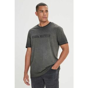 Tricou din bumbac cu imprimeu text imagine