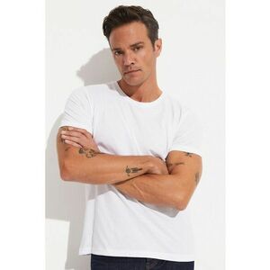 Tricou uni cu decolteu la baza gatului imagine