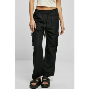 Pantaloni cargo cu croiala ampla si snur de ajustare imagine