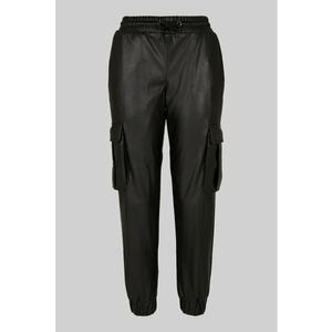 Pantaloni cargo din piele ecologica imagine