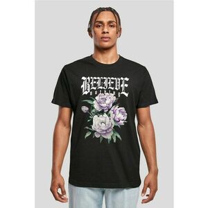 Tricou cu decolteu la baza gatului si model grafic imagine