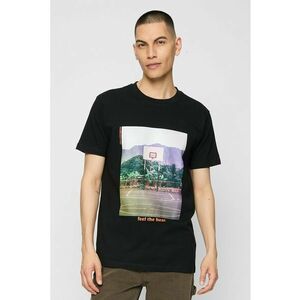 Tricou cu imprimeu si decolteu la baza gatului imagine