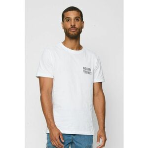 Tricou din bumbac cu decolteu la baza gatului imagine