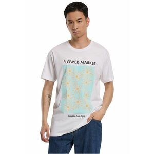 Tricou lejer cu model floral si imprimeu text imagine