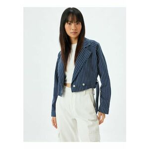 Jacheta crop din denim imagine