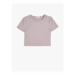 Top crop cu decupaj pe spate imagine