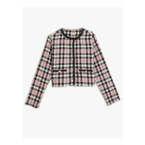 Jacheta din tuid cu nasturi decorativi imagine