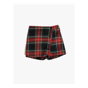 Fusta-pantalon cu model tartan imagine