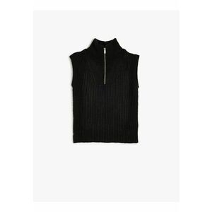 Vesta tricotata cu fermoar scurt imagine