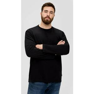 Big Sizes Tricou barbati big size cu maneca lunga - decolteu la baza gatului si buzunar pe piept imagine