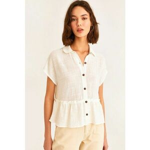 Camasa uni cu peplum imagine