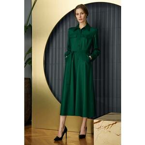 Roche-camasa midi cu buzunare laterale imagine