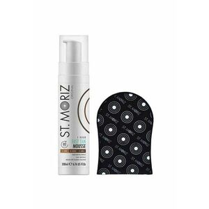 Set pentru Autobronzare Profesionala ST MORIZ cu Spuma cu Efect Rapid in 1 ora - 2 ore - 3 ore si Manusa imagine