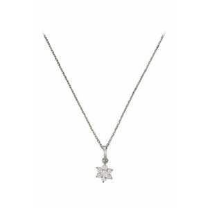 Colier placat cu aur de 9K cu pandantiv cu zirconia imagine