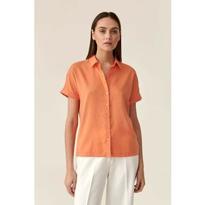 Camasa din lyocell cu maneci scurte imagine