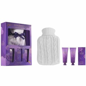 Set Cadou Cosy Up - Lavender - Crema Maini si Unghii - Crema Corp - Sare de Baie - Sticla pentru Apa Calda cu Husa Crosetata - 4 articole imagine