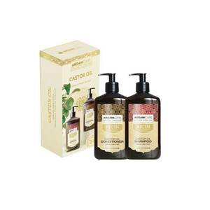 Set sampon & balsam cu ulei de ricin pentru stimularea cresterii parului - 400 ml x 2 imagine