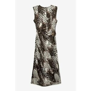 Rochie cambrata cu animal print imagine