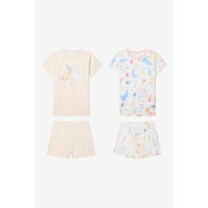 Pijama de bumbac si pantaloni scurti - 2 perechi imagine