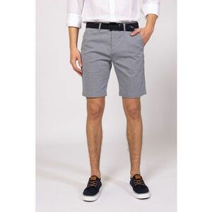 Pantaloni scurti din amestec de bumbac cu o curea Walker imagine