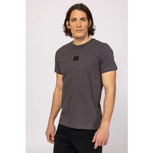 Tricou din bumbac cu decolteu la baza gatului Maska imagine