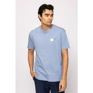 Tricou din bumbac cu decolteu la baza gatului imagine