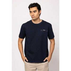 Tricou din bumbac cu decolteu la baza gatului imagine