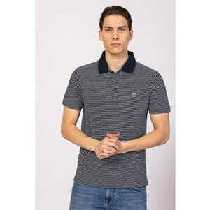 Tricou polo cambrat din bumbac imagine