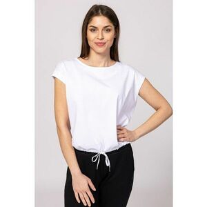 Tricou din bumbac cu decolteu rotund si terminatie ajustabila Morven imagine