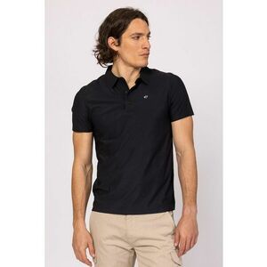 Tricou polo cu fenta cu capse Derwin imagine