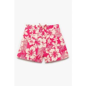 Pantaloni scurti de bumbac cu model floral imagine