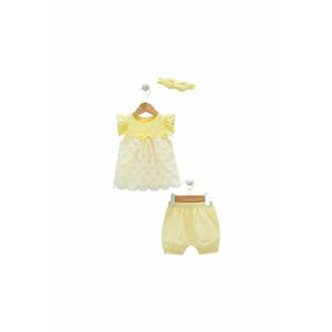 Compleu fete - cu bentita - 3 piese - TKK8150 imagine