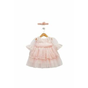 Rochita din tulle - cu broderie din floricele - Elb7623 imagine