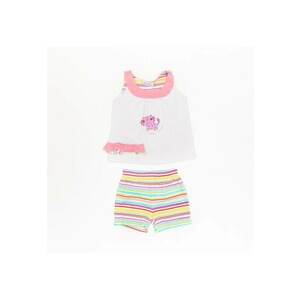 Compleu colorat bebelusi - Cat - din bumbac - 40015 - Alb - imagine