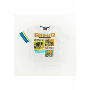 Tricou alb baieti - GOR372 - 110 cm - Alb imagine