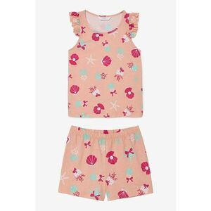 Pijama din bumbac cu imprimeu imagine