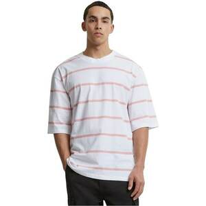 Tricou supradimensionat cu model in dungi imagine